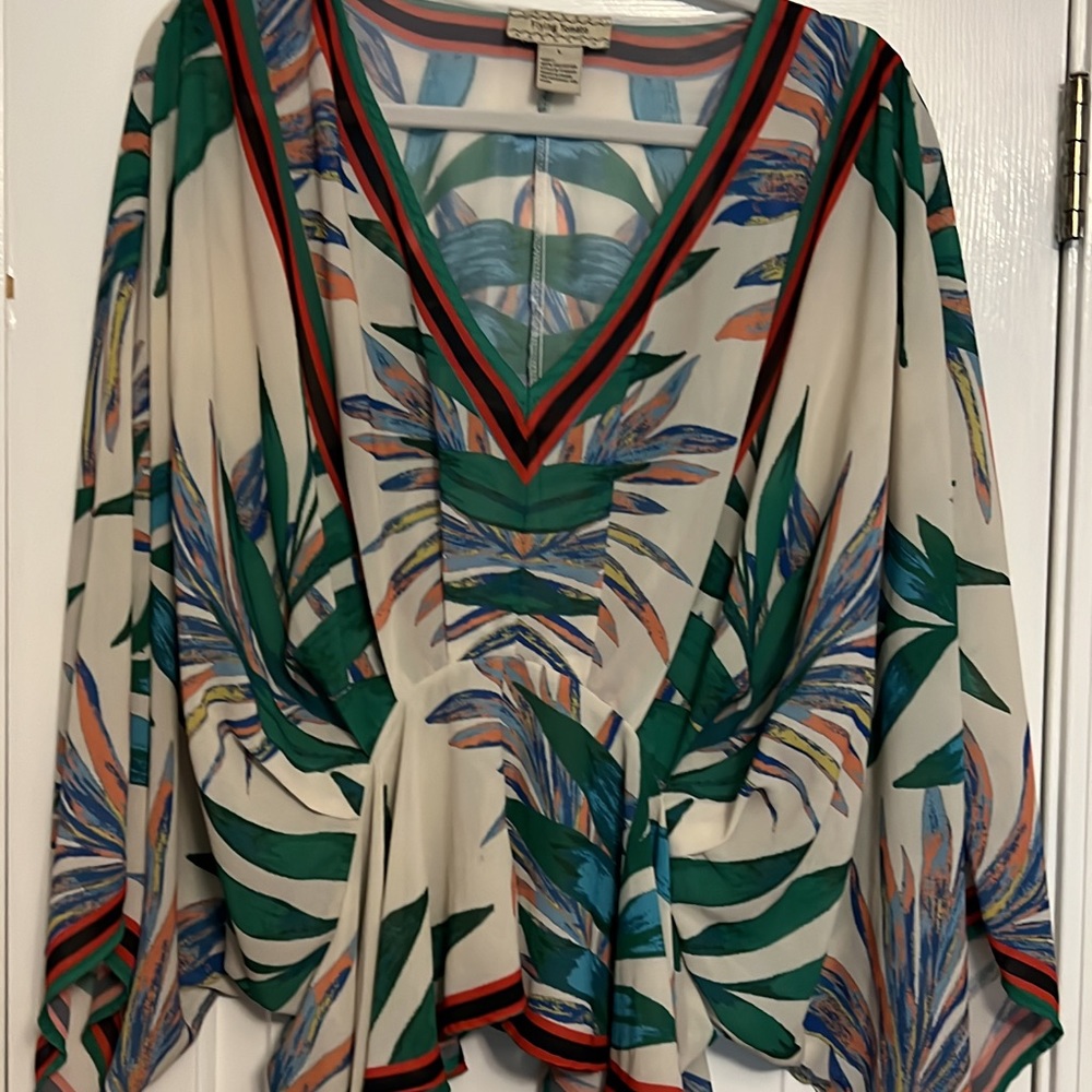 Palm babydoll top